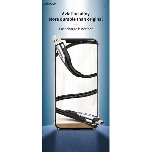 Kabel USB Joyroom USB-A - microUSB 2 m Czarny (S-M411 2m Black)