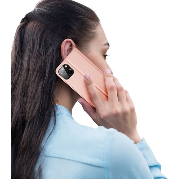 Dux Ducis Etui do iPhone 15 Plus pokrowiec z klapką i portfelem Dux Ducis Skin Pro - różowe