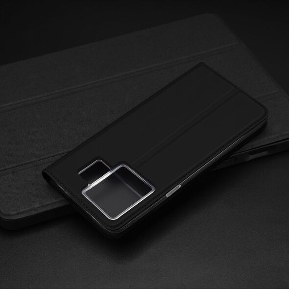 Dux Ducis DUX DUCIS SKIN PRO ETUI DO REALME GT NEO 5 / REALME GT3 POKROWIEC Z KLAPKĄ PORTFEL NA KARTĘ PODSTAWKA CZARNE