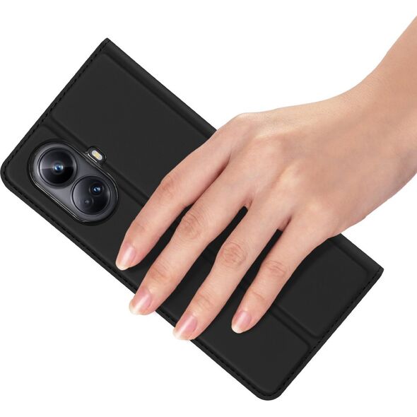 Dux Ducis DUX DUCIS SKIN PRO ETUI DO REALME 10 PRO+ POKROWIEC Z KLAPKĄ PORTFEL NA KARTĘ PODSTAWKA CZARNE