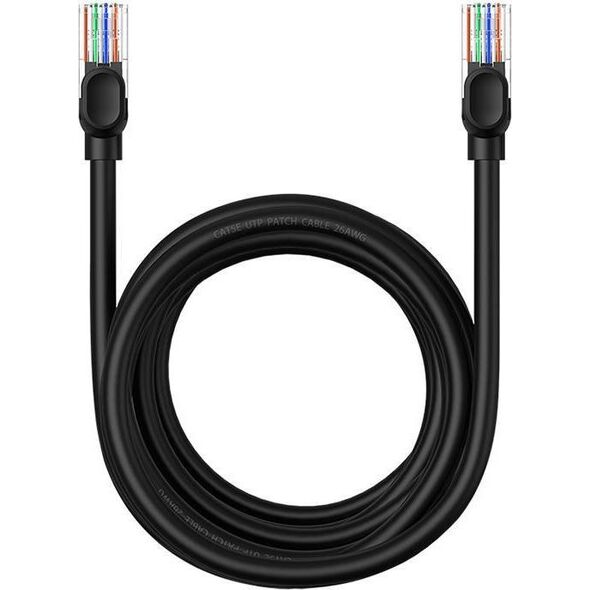 Baseus Kabel sieciowy Baseus Ethernet CAT5, 5m (czarny)