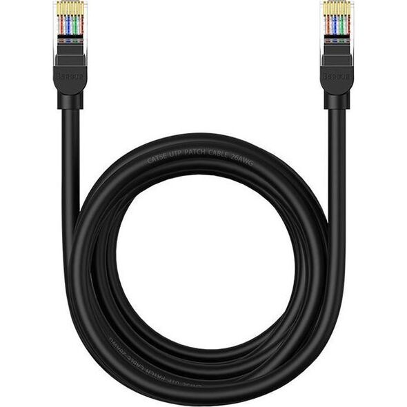 Baseus Kabel sieciowy Baseus Ethernet CAT5, 5m (czarny)