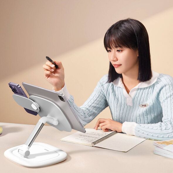 Stojak Baseus Stojak na tablet/telefon Baseus Seashell (biały)