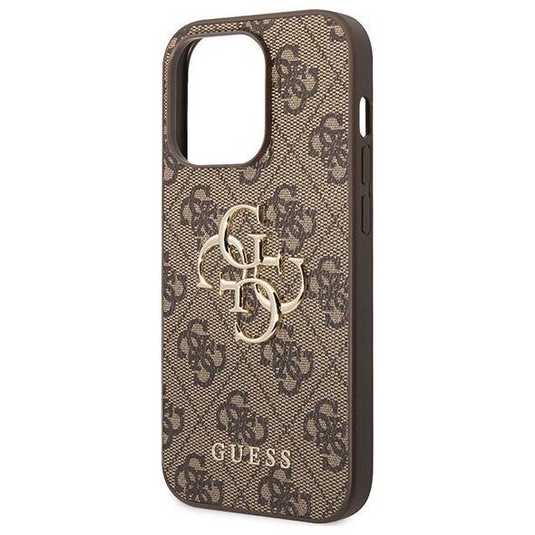 Guess Guess GUHCP15L4GMGBR iPhone 15 Pro 6.1" brązowy/brown hardcase 4G Big Metal Logo
