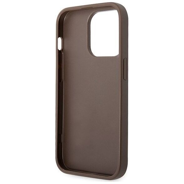 Guess Guess GUHCP15L4GMGBR iPhone 15 Pro 6.1" brązowy/brown hardcase 4G Big Metal Logo