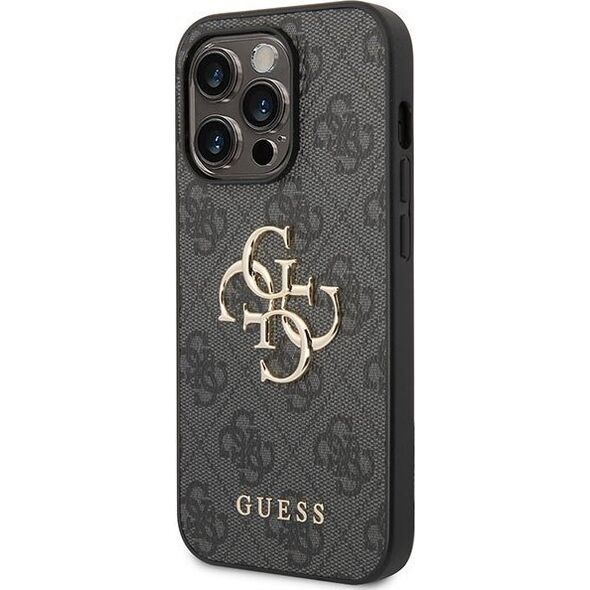 Guess Guess GUHCP15L4GMGGR iPhone 15 Pro 6.1" szary/grey hardcase 4G Big Metal Logo