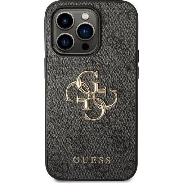 Guess Guess GUHCP15L4GMGGR iPhone 15 Pro 6.1" szary/grey hardcase 4G Big Metal Logo