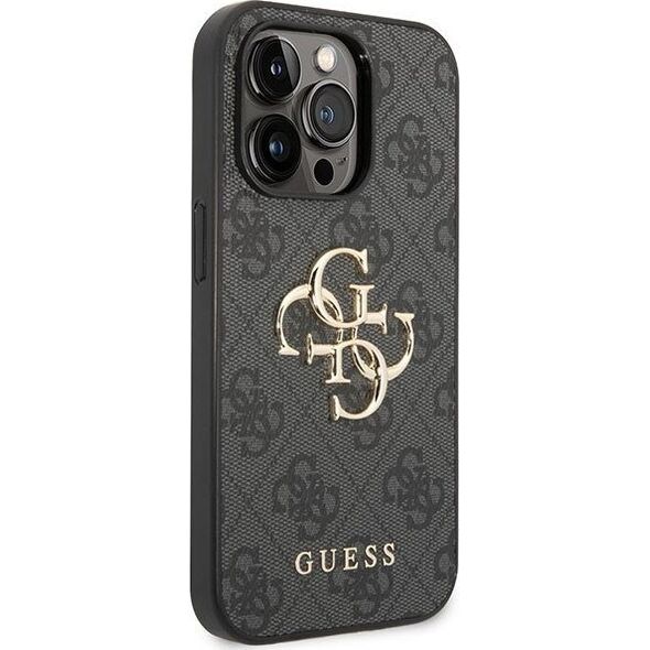 Guess Guess GUHCP15L4GMGGR iPhone 15 Pro 6.1" szary/grey hardcase 4G Big Metal Logo