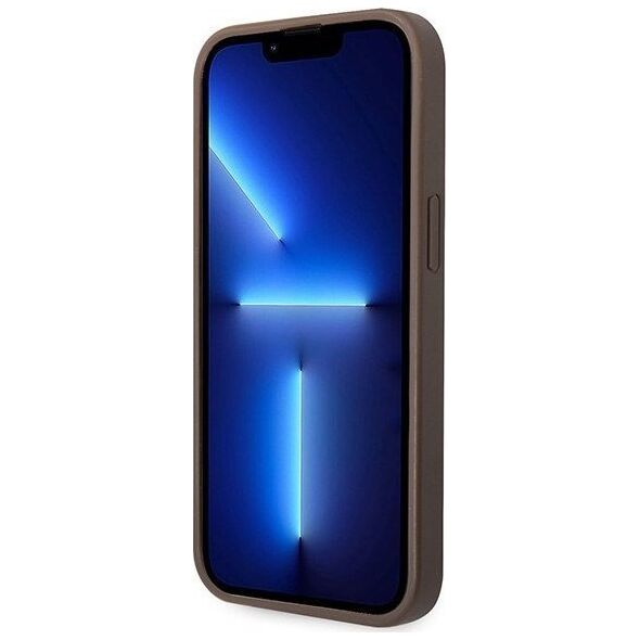 Guess Guess GUHCP15S4GMGBR iPhone 15 6.1" brązowy/brown hardcase 4G Big Metal Logo