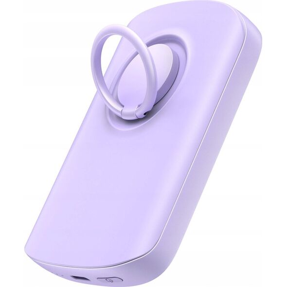 Powerbank Joyroom Joyroom JR-W030 6000mAh 20W MagSafe z ringiem i podstawką fioletowy