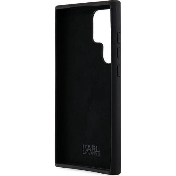 Karl Lagerfeld Karl Lagerfeld KLHCS24LSMHKNPK S24 Ultra S928 czarny/black Silicone Ikonik Metal Pin