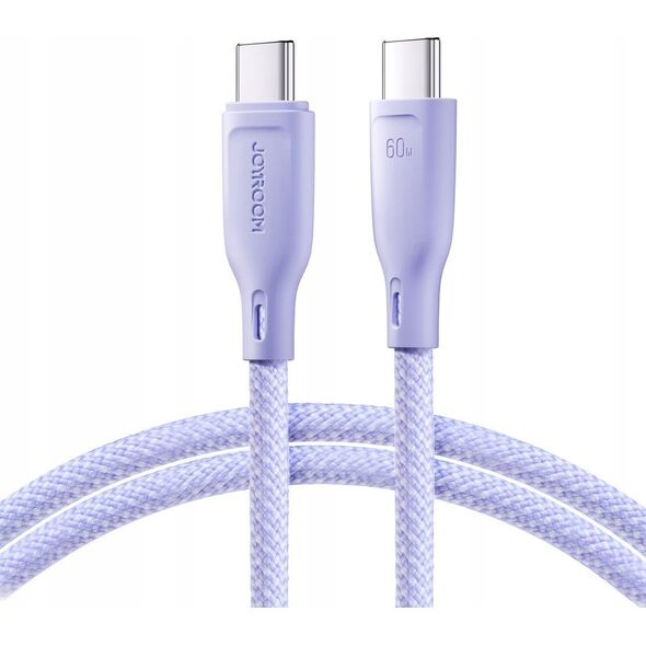 Kabel USB Joyroom USB-C - USB-C 1 m Fioletowy (6941237110251)