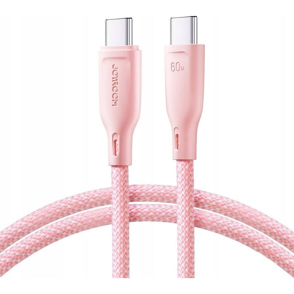 Kabel USB Joyroom USB-C - USB-C 1 m Różowy (6941237110176)