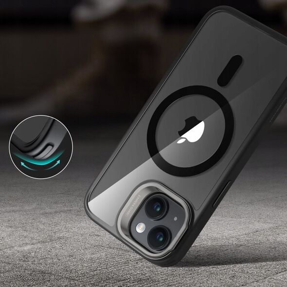 ESR Etui ESR Classic Kickstand Halolock z MagSafe na iPhone 15 Plus - przezroczysto-czarne