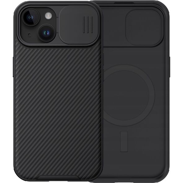 Nillkin Pancerne etui Nillkin CamShield Pro Magnetic Case do iPhone 15 Plus z osłoną na aparat - czarne