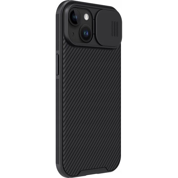 Nillkin Pancerne etui Nillkin CamShield Pro Magnetic Case do iPhone 15 Plus z osłoną na aparat - czarne