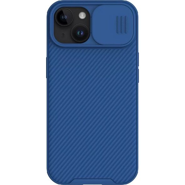 Nillkin Pancerne etui Nillkin CamShield Pro Magnetic Case do iPhone 15 Plus z osłoną na aparat - niebieskie