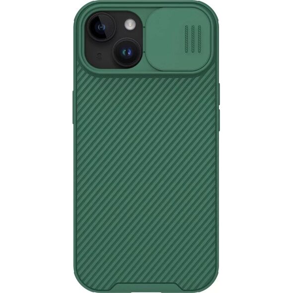 Nillkin Pancerne etui Nillkin CamShield Pro Magnetic Case do iPhone 15 Plus z osłoną na aparat - zielone
