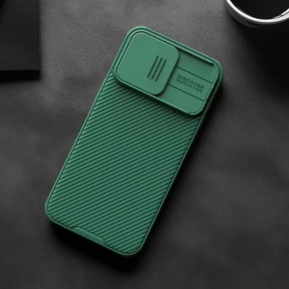Nillkin Pancerne etui Nillkin CamShield Pro Magnetic Case do iPhone 15 Pro Max z osłoną na aparat - zielone