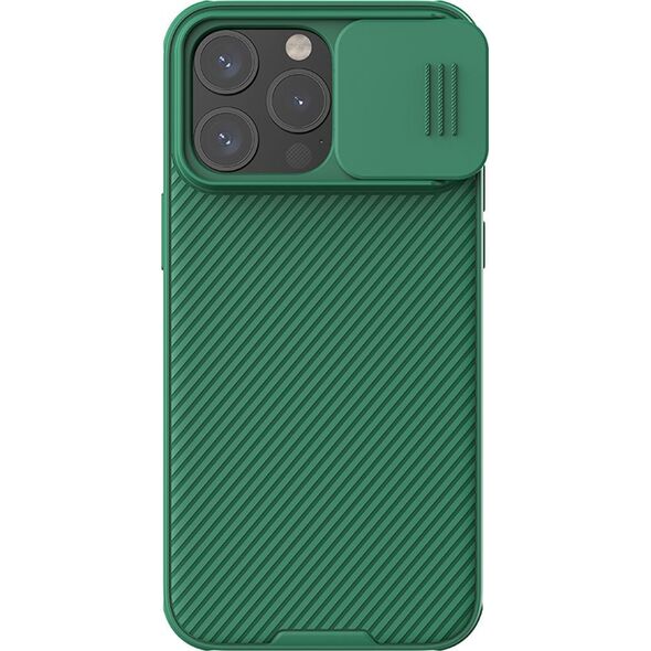 Nillkin Pancerne etui Nillkin CamShield Pro Magnetic Case do iPhone 15 Pro z osłoną na aparat - zielone