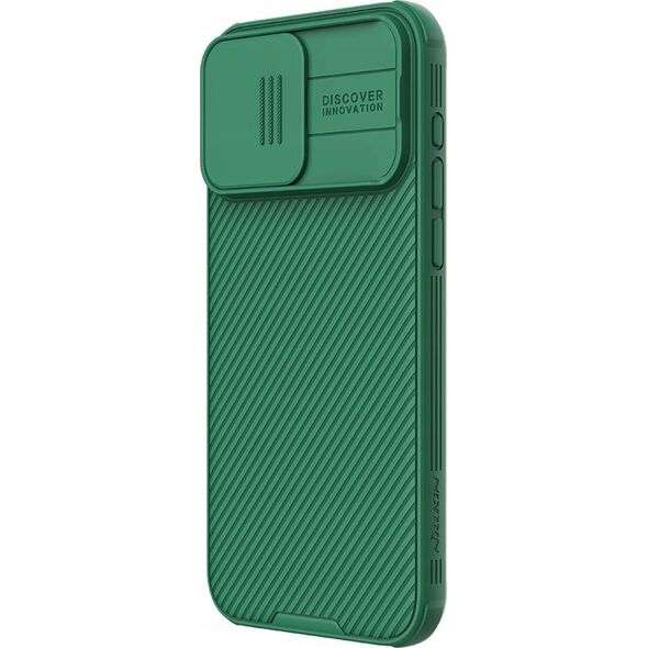Nillkin Pancerne etui Nillkin CamShield Pro Magnetic Case do iPhone 15 Pro z osłoną na aparat - zielone