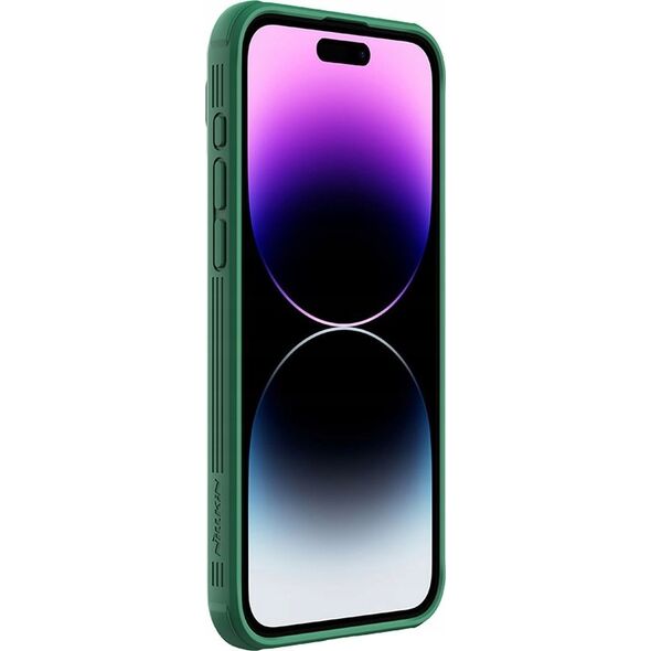 Nillkin Pancerne etui Nillkin CamShield Pro Magnetic Case do iPhone 15 Pro z osłoną na aparat - zielone