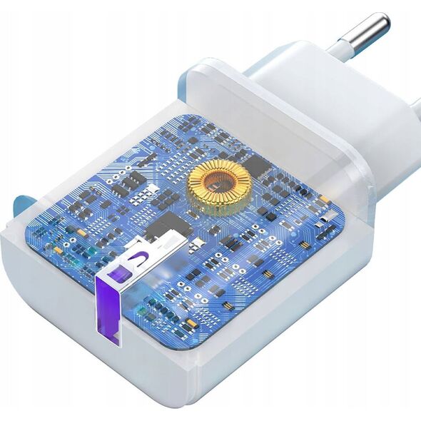 Ładowarka Dudao Ładowarka Dudao A20EU sieciowa USB-A 18W - biała + kabel USB-A - micro USB