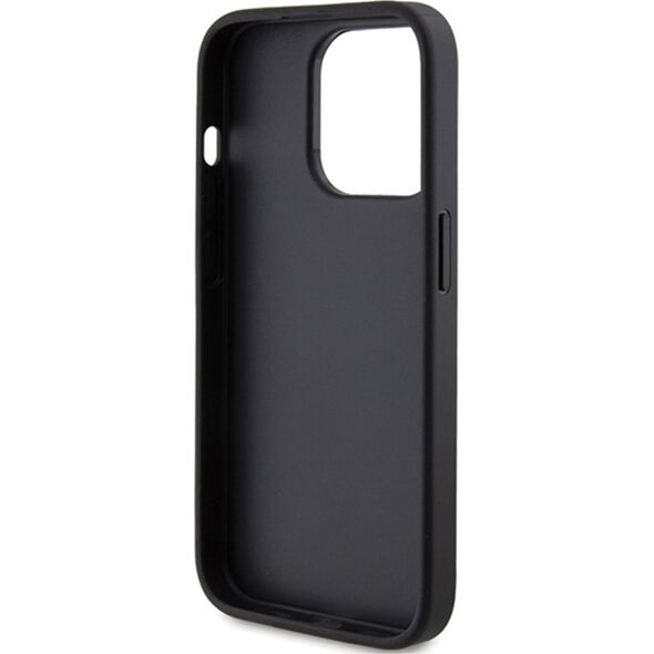 Guess Guess 4G Bottom Stripe Metal Logo Collection - Etui iPhone 15 Pro (szary)