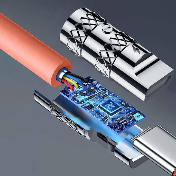 Kabel USB Dudao Lightning - USB-A 1 m Pomarańczowy (DDA289)