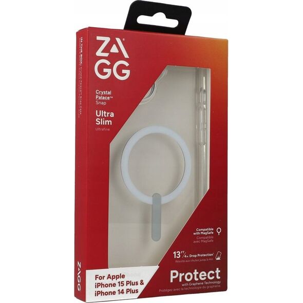 Zagg International ZAGG Crystal Palace Snap - obudowa ochronna do iPhone 14 Plus/15 Plus kompatybilna z MagSafe (clear)