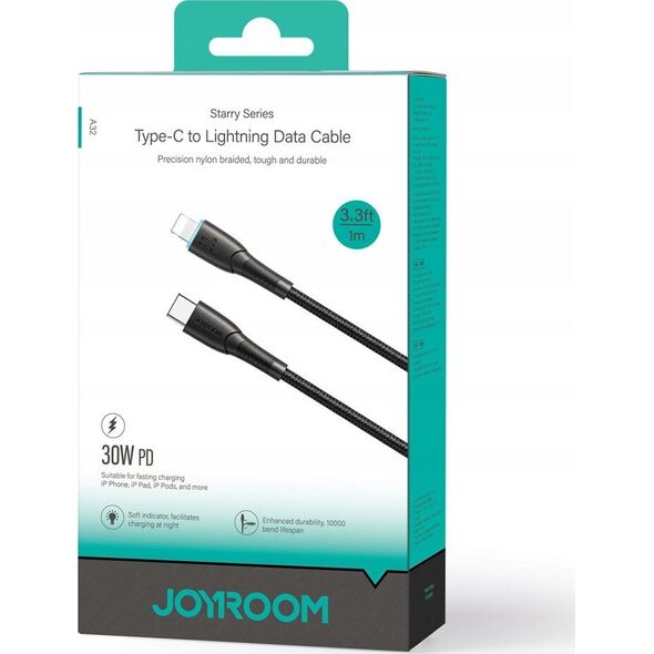 Kabel USB Joyroom USB-C - Lightning 1 m Czarny (JYR890)