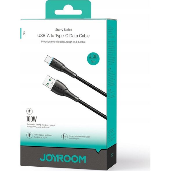 Kabel USB Joyroom USB-A - USB-C 1 m Czarny (JYR892)