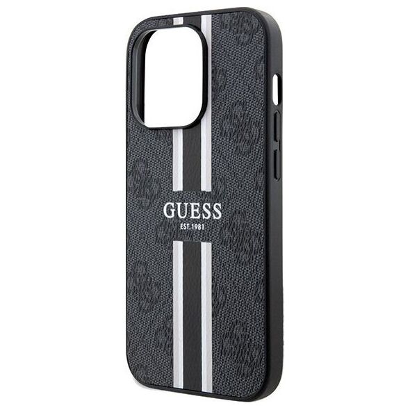 Guess Guess GUHMP15XP4RPSK iPhone 15 Pro Max 6.7" czarny/black hardcase 4G Printed Stripes MagSafe