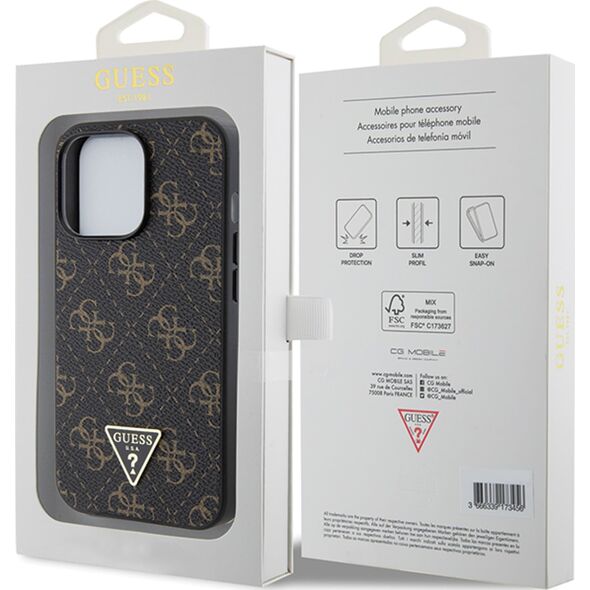 Guess Guess GUHCN61PG4GPK iPhone 11 / Xr 6,1" czarny/black hardcase 4G Triangle Metal Logo