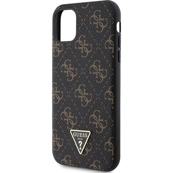 Guess Guess GUHCN61PG4GPK iPhone 11 / Xr 6,1" czarny/black hardcase 4G Triangle Metal Logo