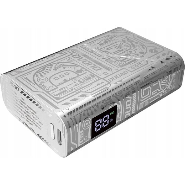 Powerbank Dudao Powerbank Dudao K20 USB-A / USB-C 10000mAh 22.5W srebrny