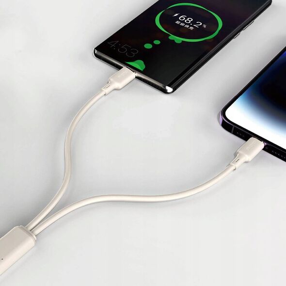 Kabel USB Dudao Lightning - USB-C 1 m Biały (DDA332)