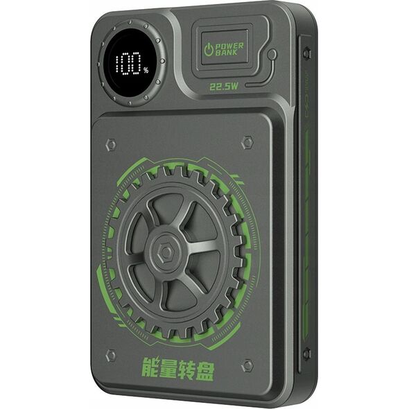 Powerbank Dudao Powerbank Dudao K24 USB-A, USB-C 10000mAh szary