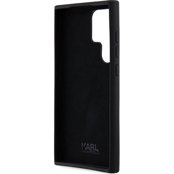 Karl Lagerfeld Karl Lagerfeld KLHCS24LSMHKCNPK S24 Ultra S928 hardcase czarny/black Silicone Karl&Choupette Metal Pin NoSize