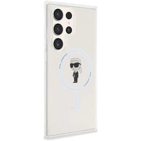 Karl Lagerfeld Etui Karl Lagerfeld KLHMS24LHFCKNOT Samsung Galaxy S24 Ultra hardcase IML Ikonik MagSafe transparent