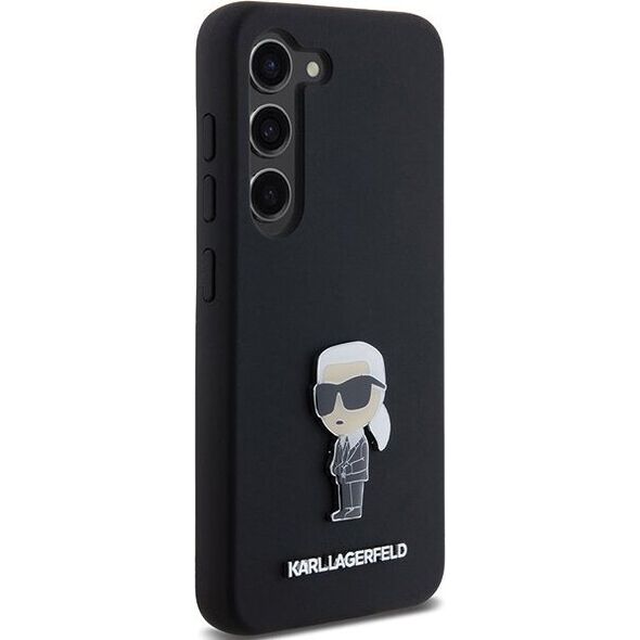 Karl Lagerfeld Etui Karl Lagerfeld KLHCS24MSMHKNPK Samsung Galaxy S24+ Plus Silicone Ikonik Metal Pin czarny/black