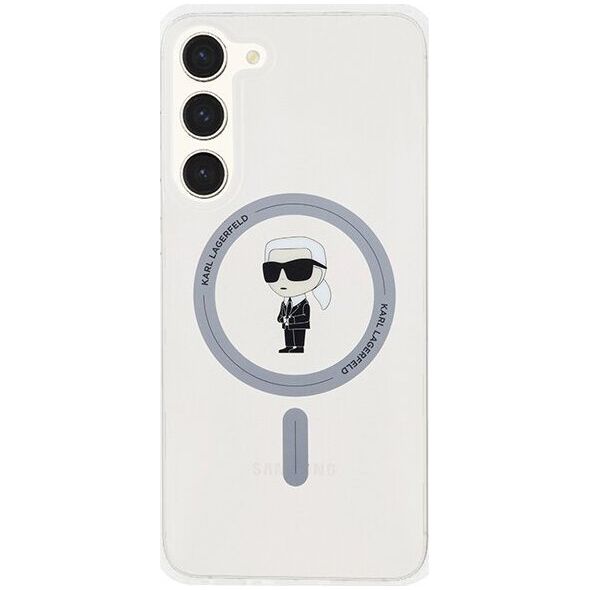 Karl Lagerfeld Etui Karl Lagerfeld KLHMS24MHFCKNOT Samsung Galaxy S24+ Plus hardcase IML Ikonik MagSafe transparent