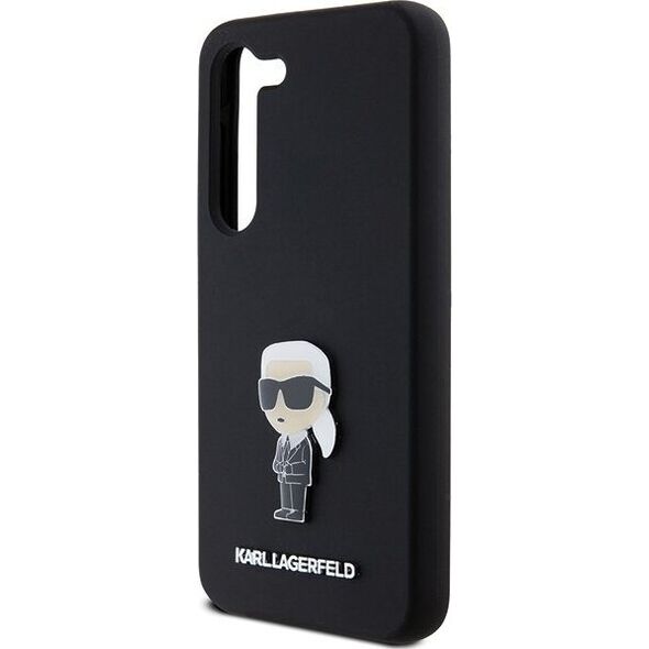 Karl Lagerfeld Etui Karl Lagerfeld KLHCS24SSMHKNPK Samsung Galaxy S24 Silicone Ikonik Metal Pin czarny/black