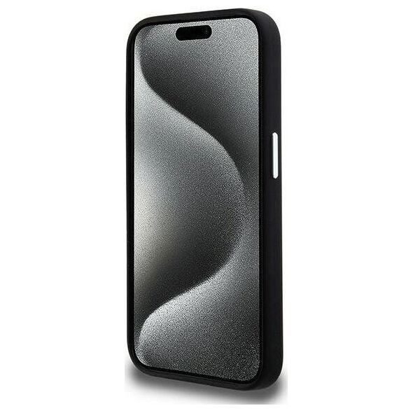 Karl Lagerfeld Karl Lagerfeld KLHCP15LSCMSMVK iPhone 15 Pro 6.1" czarny/black hardcase Silicone Metal Script Logo