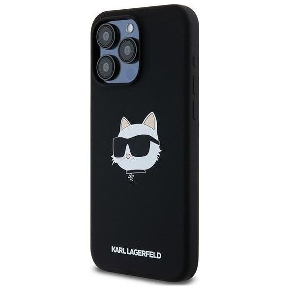 Karl Lagerfeld Karl Lagerfeld KLHMP15XSCHPPLK iPhone 15 Pro Max 6.7" czarny/black hardcase Silicone Choupette Head MagSafe