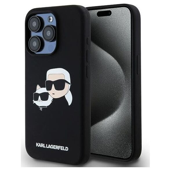 Karl Lagerfeld Karl Lagerfeld KLHMP15XSKCHPPLK iPhone 15 Pro Max 6.7" czarny/black hardcase Silicone Karl & Choupette MagSafe
