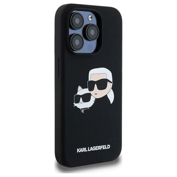 Karl Lagerfeld Karl Lagerfeld KLHMP15XSKCHPPLK iPhone 15 Pro Max 6.7" czarny/black hardcase Silicone Karl & Choupette MagSafe
