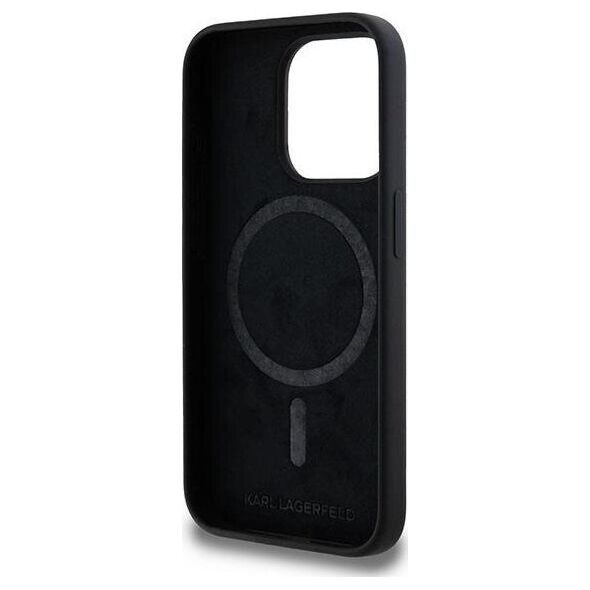 Karl Lagerfeld Karl Lagerfeld KLHMP15XSKCHPPLK iPhone 15 Pro Max 6.7" czarny/black hardcase Silicone Karl & Choupette MagSafe