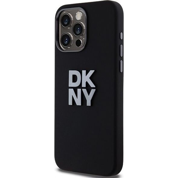 DKNY DKNY DKHCP15LSMCBSK iPhone 15 Pro 6.1" czarny/black hardcase Liquid Silicone Metal Logo