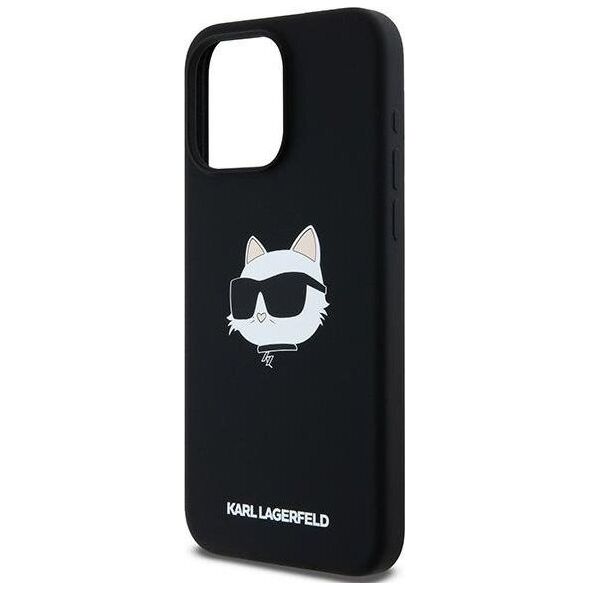 Karl Lagerfeld Karl Lagerfeld KLHMP15LSCHPPLK iPhone 15 Pro 6.1" czarny/black hardcase Silicone Choupette Head MagSafe